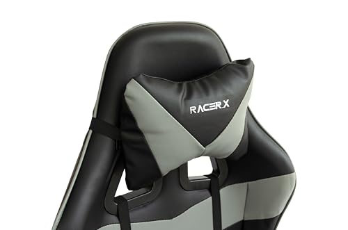Cadeira Gamer de Escritório Preta e Cinza Pop Racer X