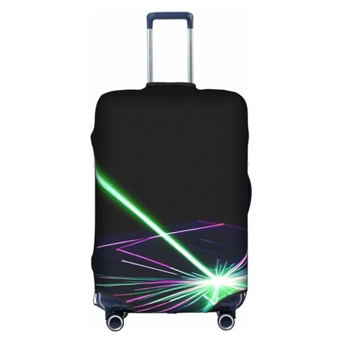 Housse pour valise à motif laser blanc pour repérer votre grand bagage à l'aéroport