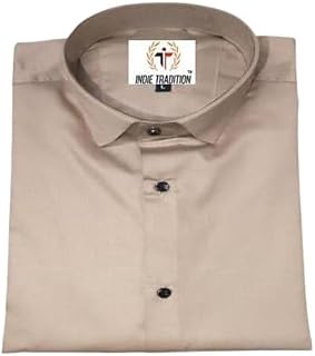 Golden Party Cotton Shirt for Men & Boys – Slim Fit, Full Sleeve, Casual & Office use Price In India
