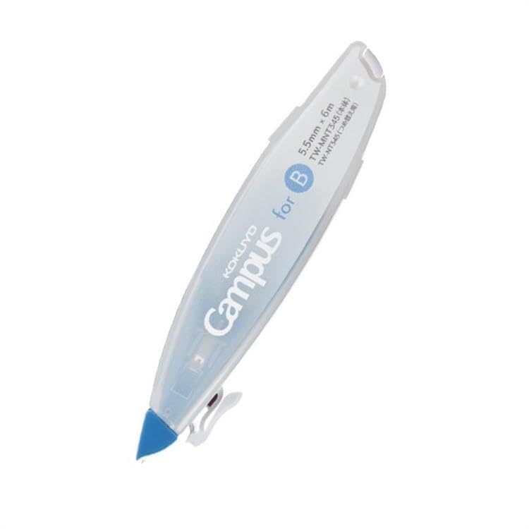 Image of KOKUYO Correction Tape, 5.5 mm Wide for B 6mm Campus Ruled Notebook, 19.7 ft (6 m) Long, Blue (TW-MNT345)