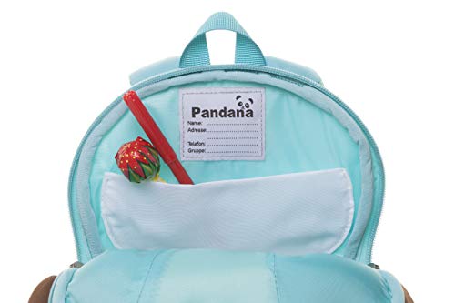 Pandana Kleiner Kinderrucksack Hubert Hund mit Brustgurt für Jungen und Mädchen im Kindergarten oder Kita für 2 bis 5-Jährige, aus isolierendem Neopren mit Anti-Lost-System