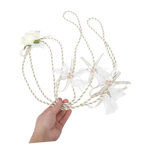 Lazo de cuerda boda tradicional que no daña vestidos tela dorada 4