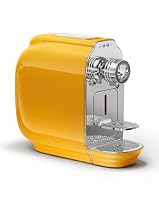 Afro Coffee Kahawa Premium Kaffeemaschine Savannah Yellow – kompakte Kapselmaschine mit 19 Bar Druck, Auto Power Off & herausnehmbarem Wassertank – Ansicht 1