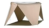 Springbar Leisure Port Canvas Canopy Shade Tent Convertible Pop-Up Shelter (Natural)