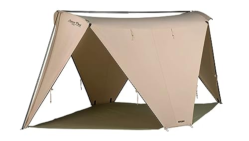 Springbar Leisure Port Canvas Canopy Shade Tent Convertible Pop-Up Shelter (Natural)