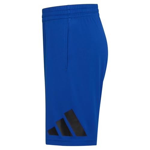 adidas Short com logotipo grande essencial para meninos, Team Royal Blue, 3 Anos