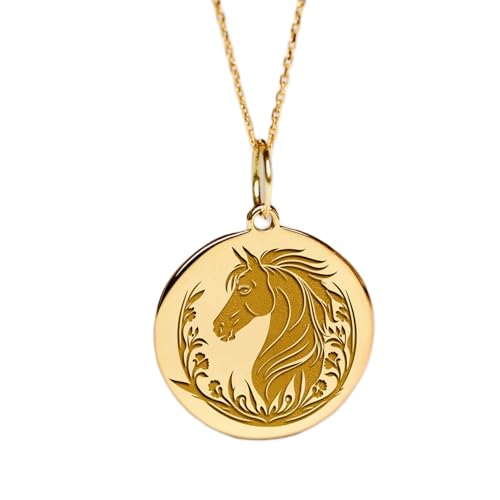 Pendentif cheval et fleurs en argent pour sublimer vos tenues équestres et quotidiennes