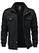 TACVASEN Winterjacke Herren Cargo Arbeitsjacke Warme Übergangsjacke