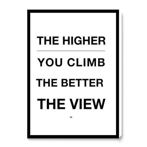Success Cool Office for Boss Cool babe Black White,16''x24''Framed Modern Canvas Wall Art