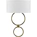 LED Shaded Sconce Collection Brushed Bronze One-Light Circle LED Wall Sconce