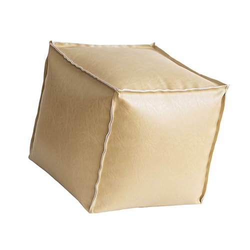 Siège de rangement fini en cuir synthétique robuste et décoratif