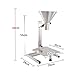 Adjustable Stainless Steel Feeding Hopper with Heavy Duty Bracket - Perfect Funnel for Powder & Liquid Dispensing, Ideal for Kitchen & Industrial Use