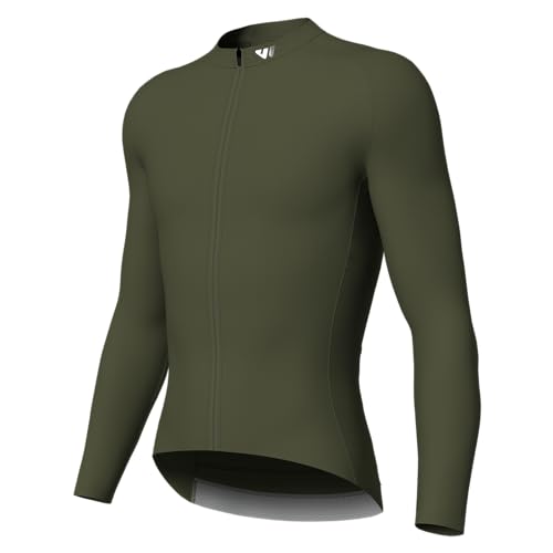 Lo.gas Cycling Jersey Men Short Sleeve, Road Bike Jerseys Full Zipper with Pockets, Bicycle Clothing Breathable Quick Dry