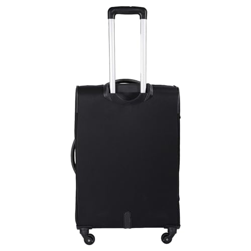 Image of American Tourister Apolo 70 cms Check-in Polyester Soft Sided 4 Spinner Wheels Luggage /Suitcase /Trolley Bag (Black)