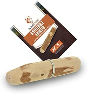 Wildfang® Coffee Wood Root Chew Toy for Dogs - Wooden Bone - Chew Toy - Dental Care - Durable (XXS - For Small Dogs up to 5 kg)