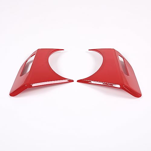 Car Window Lift Button Frame Cover for Mitsubishi Eclipse 2006-2011, 2PCS ABS Material Inner Door Window Glass Switch Panel Frame Decor Trim Accessories (Sports Red)