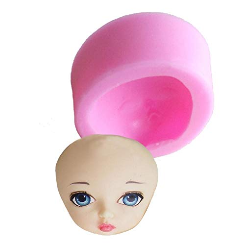 Miniatura 6 de Erhumama Moldes De Silicona Para Cabeza De Muñeca De Bebé, 8 Unidades, Grado Alimenticio, Rosa, Para Herramientas De Hornear, Aptos Para Microondas Y Horno, Fácil Liberación