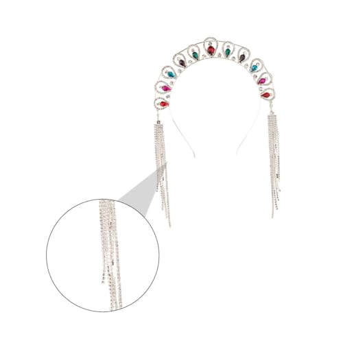 Bandeau de mariée avec pompon en strass idée cadeau pour future mariée