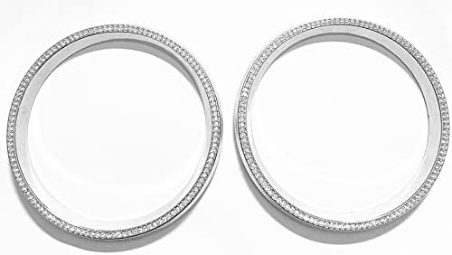 YUWATON Compatible with Mercedes Benz Bling Accessories W205 C300 W213 E class GLC 300 Rear AC Vent Cover Car Bling Decals for women