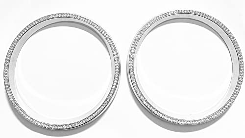 YUWATON Compatible with Mercedes Benz Bling Accessories W205 C300 W213 E class GLC 300 Rear AC Vent Cover Car Bling Decals for women