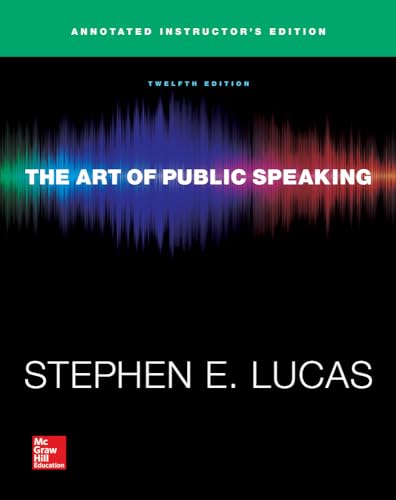 THE ART OF PUBLIC SPEAKING, Custom edition for ... 0077797523 Book Cover