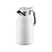 Produktbild alfi SKYLINE 1,0l, coconut white mat, Edelstahl-Isolierkanne mit hygienischem Hartglaseinsatz, Drehverschluss mit bequemer Drucktaste, ergonomischer Griff, mit einer Hand, ideal als Kaffeekanne