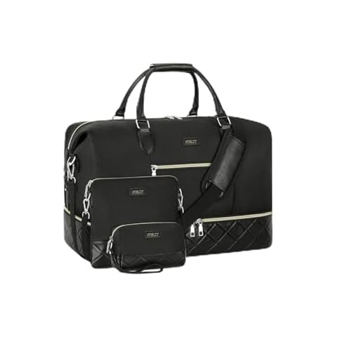 Travel Duffel Bag Carry On Overnight Bag with Shoe Compartment Cover