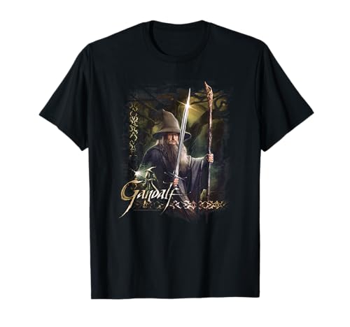 The Hobbit Gandalf Sword and Staff Camiseta