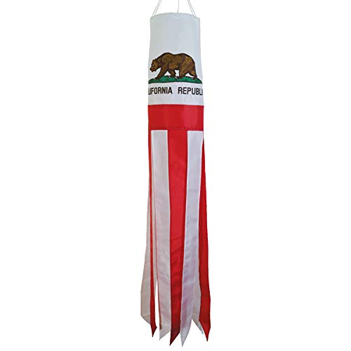In The Breeze 5130 California State Flag 40-Inch Windsock-Colorful Outdoor Décor