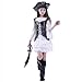 PGOND Cute Pirate Girls Halloween Dress up Costume (M-7-9Y)