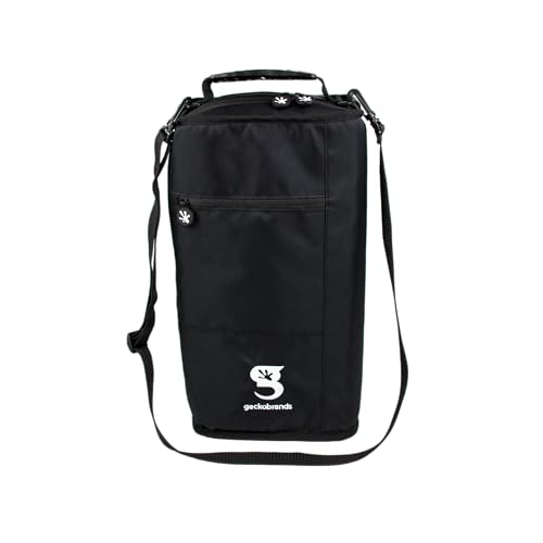 geckobrands Verticool Cooler - Insulated Portable Soft Cooler Bag with Adjustable Shoulder Strap, Holds 9 Cans or 2 Wine Bottles, Perfect for Beach, Picnics, and Outdoor Activities
