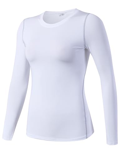 SPVISE 1 or 3 Pack Women's Compression Shirt Long Sleeve Workout Tops Quick Dry Sports Undershirt Gym Yoga Running T-Shirts