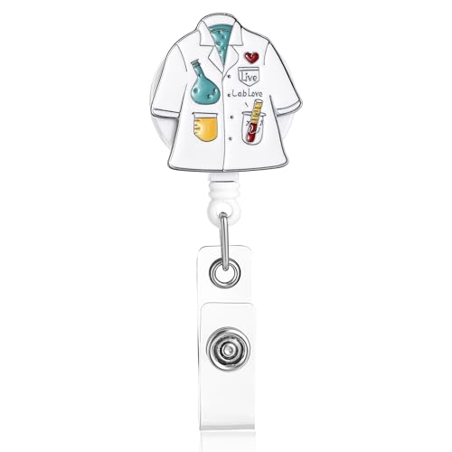 Science Retractable ID Badge Reel