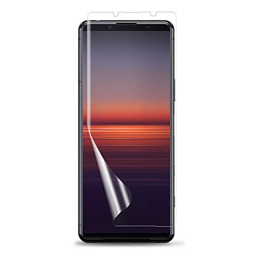 (2枚セット) Sony Xperia 5 II 用液晶保護フィルム 全画面カバー TPU素材 (スクリーンプロテクター) 【Xperia5 II NTTドコモ docomo SO-52A au SOG02 ケース Screen protector アクセ