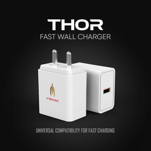 Image of Vismac 30W Fast Charger Wall Adapter | Quick Charging USB A | Short Circuit, Over Voltage & Over Current Protection