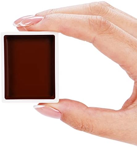 Narrative Cosmetics Alcohol-Activated Refill Pan for Dark Brown Palette — Single Replacement Makeup Pan, Waterproof Tattoo Cover & SFX Makeup, Highly Pigmented, Skin Tones