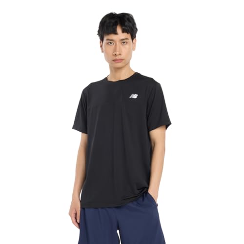 new balance(ニューバランス) 半袖Tシャツ AMT53400 Sport Color Block T-Shirt 吸水速乾 スポーツ トレーニング ランニングメンズ(AMT53400)