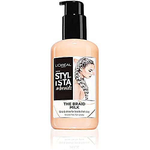 L'Oréal Paris Stylista Braids, Latte Fluido Idratante per Donare Tenuta e Brillantezza alle Trecce, Formula Idratante Arricchita con Latte di Cocco, 200 ml