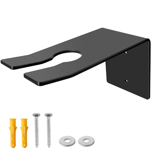 Dinlon Ice Fishing Auger Wall Mount, Heavy Duty Power Auger Storage Bracket Fit for Trophy Strike Ion & Most of Ice Augers, Ice Power Auger Holder Bracket for Ice Fishing Equipment Garage Shed