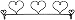 Ackfeld 22-Inch Dowel Fabric Holder, 3 Hearts