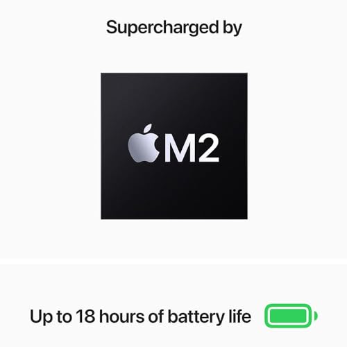 Image of Apple 2022 MacBook Air with Apple M2 Chip, 13-inch, 16GB RAM, 256GB SSD Storage, Space Gray (Renewed)