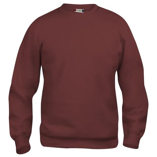 Image of CliQue Unisex Adult Basic Round Neck Sweatshirt (S) (Burgundy)