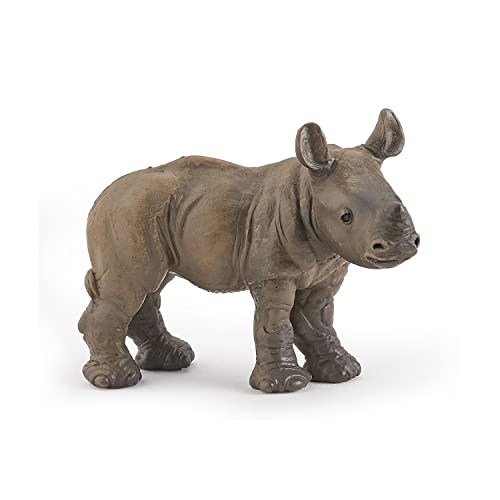 Papo - Figurines A Collectionner - Bébé Rhinocéros - Figurine Animaux Sauvages - Convient Aux Enfants - Filles Et Garçons - A Partir De 3 Ans