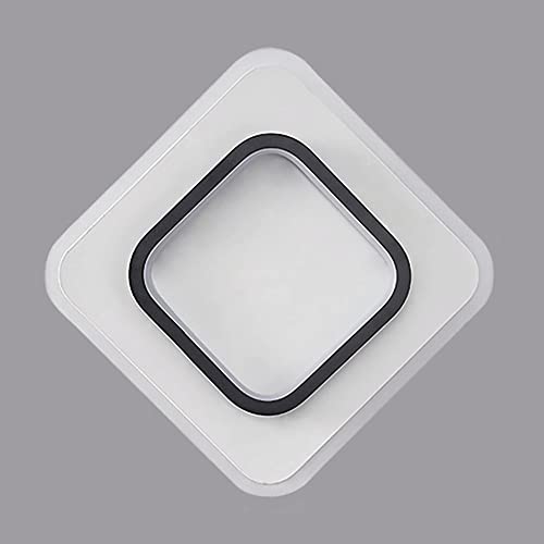 Aplique de pared LED de 10W y 6000K con pantalla acrílica cuadrada para dormitorio 8