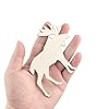 30 Pack 4 Inch Wood Moose Cutouts Unfinished Wood Moose Crafts Wooden Moose Hanging Ornaments DIY Moose Craft Gift Tags for Home Party Decoration #2