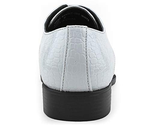 Image of Bolano Bandit Men's Alligator Print Cap-Toe Oxford Dress Shoes