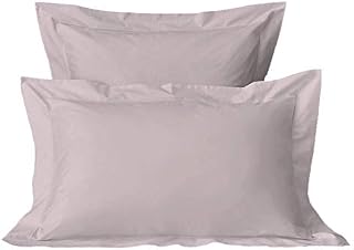 100% Cotton White Standard Pillow Cases 2 Pack , 400 Thread Count Long Staple Combed Cotton Oxford Pillow Cover, Sateen Weave Oxford Pillow Case 50 x 75cm (Cooling PillowCases) - Pizuna