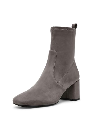 Anne Klein Women's Lyla Ankle Boot, Grey, 9