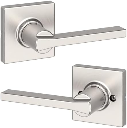 Kwikset 92001-601 Casey Passage Lever, Satin Nickel