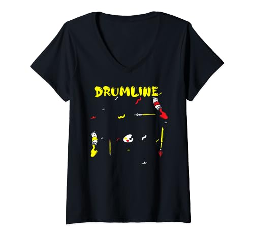 Pasión de arte rítmico: Drumline - Arte Refranes Camiseta Cuello V
